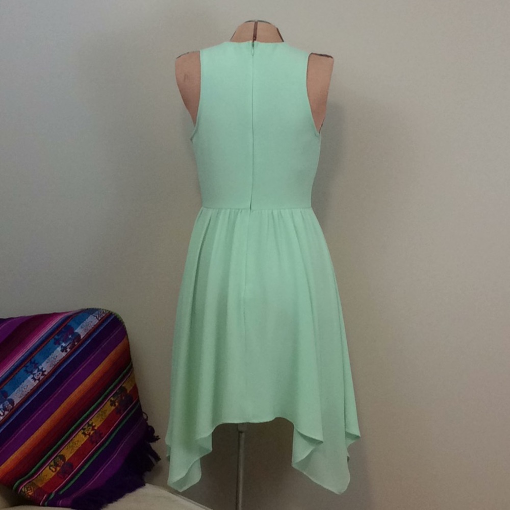 NWOT Alya green, asymmetrical dress - Picture 3 of 6